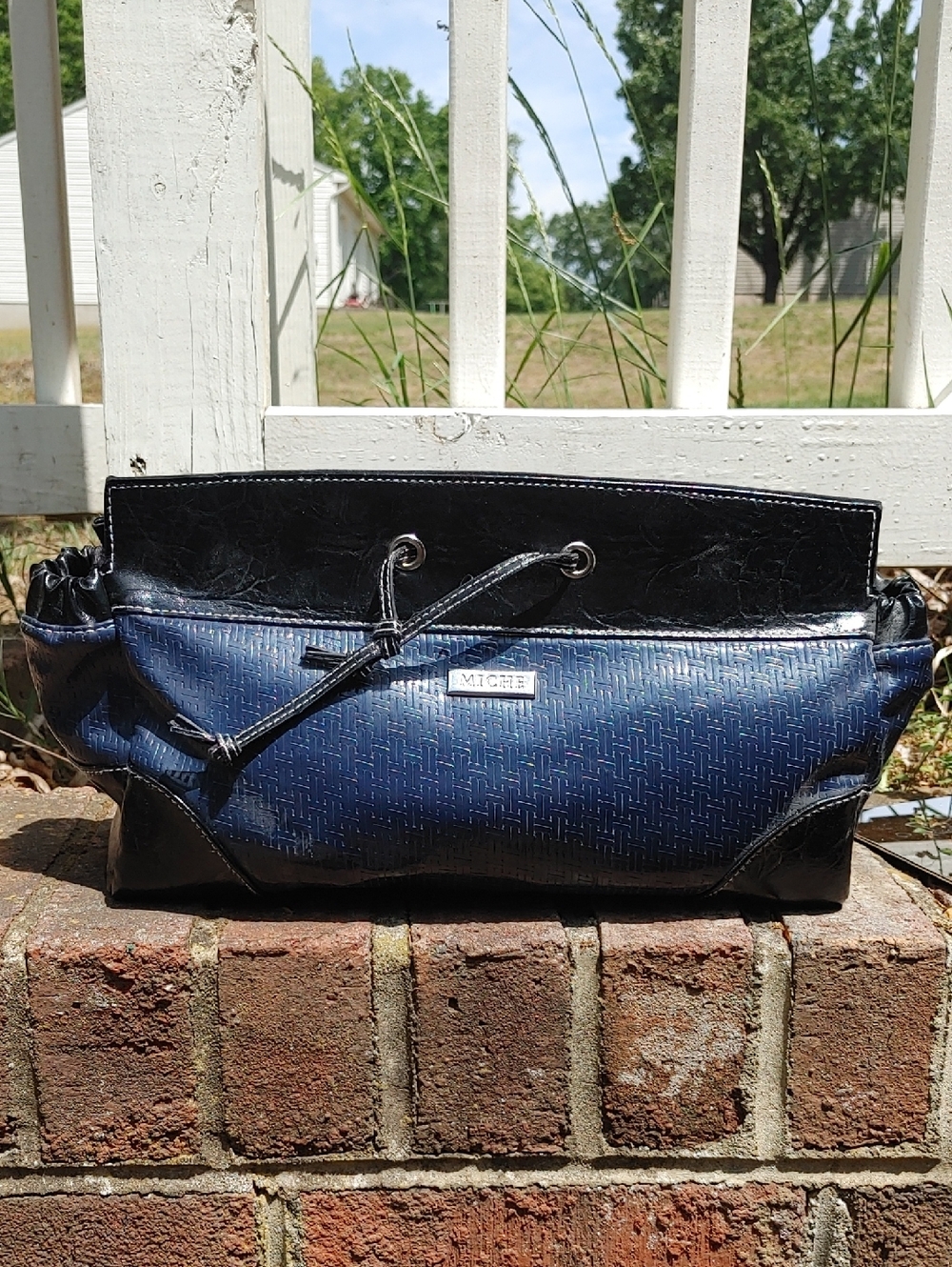 Miché Janelle Navy and Black Demi Cover (No Base)